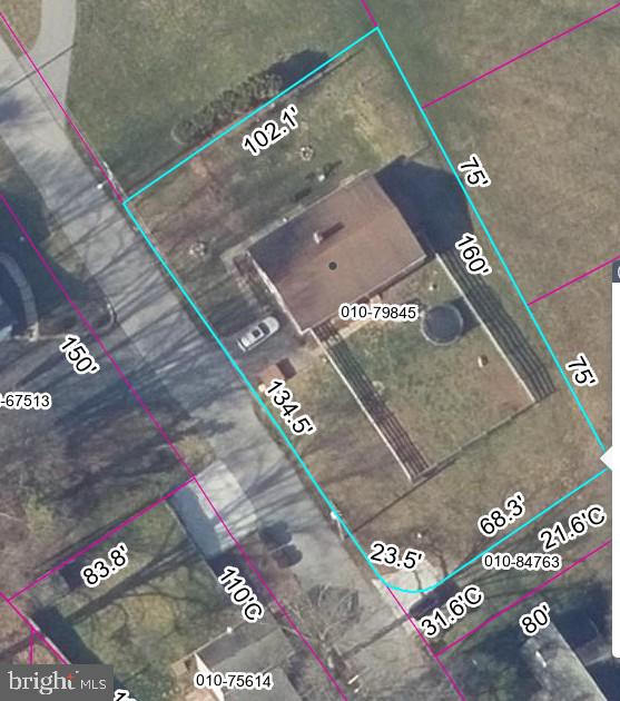 44 Chestnut St, Adamstown, PA 19501 - map of property location with property parcel outlined