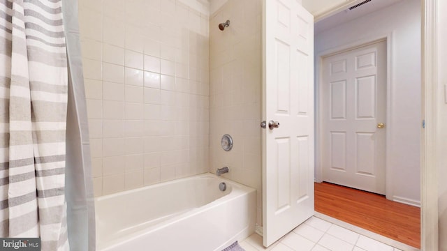 47 Buck Rd, Mays Landing, NJ 08330 - bathroom with tile patterned floors and shower / bath combination with curtain