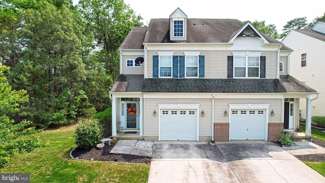 47 Buck Rd, Mays Landing, NJ 08330 - view of front of property featuring driveway, an attached garage, a shingled roof, and a front lawn