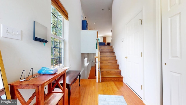 47 Buck Rd, Mays Landing, NJ 08330 - stairway featuring wood finished floors