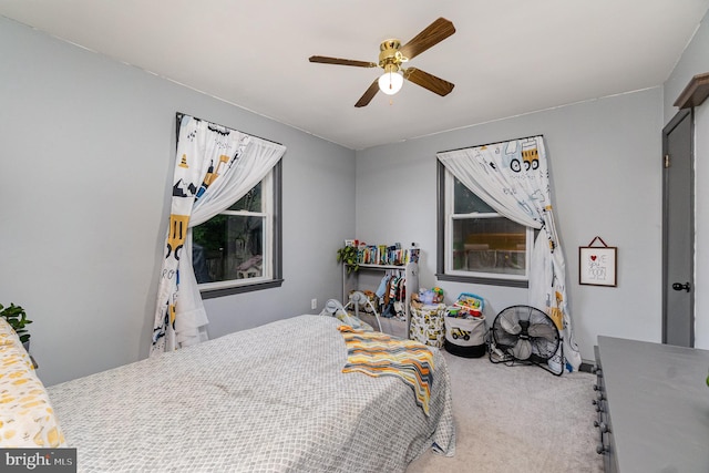 5200 Daybreak Ct, Baltimore, MD 21206 - bedroom featuring carpet floors and ceiling fan