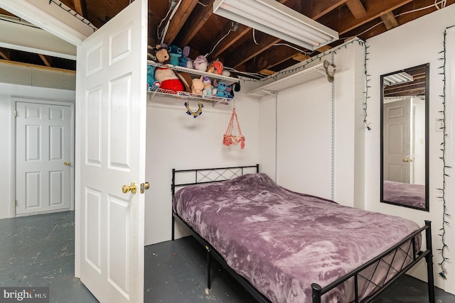 5200 Daybreak Ct, Baltimore, MD 21206 - bedroom with concrete flooring