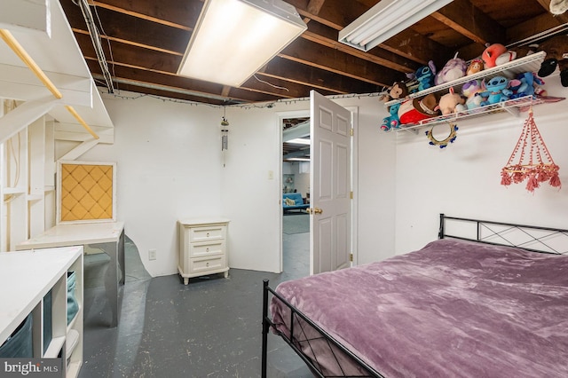 5200 Daybreak Ct, Baltimore, MD 21206 - bedroom with concrete floors