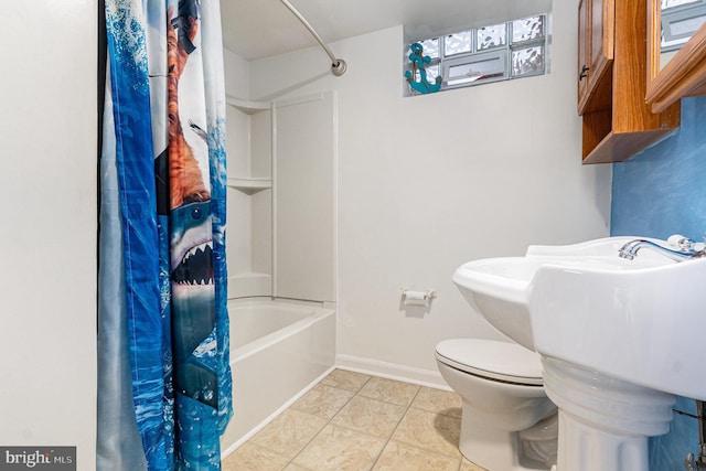 5200 Daybreak Ct, Baltimore, MD 21206 - bathroom featuring shower / bathtub combination with curtain and toilet