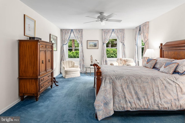 544 N Wayne Ave, Wayne, PA 19087 - bedroom featuring carpet flooring and a ceiling fan