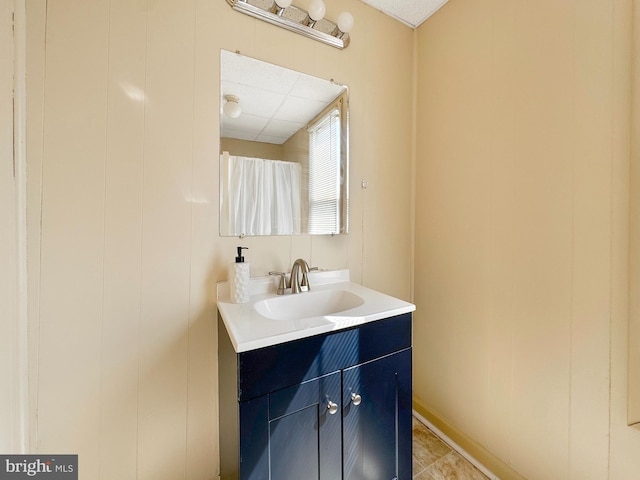268 N Main St, Red Lion, PA 17356 - bathroom featuring vanity and tile patterned flooring