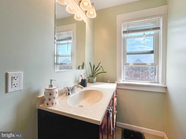 268 N Main St, Red Lion, PA 17356 - bathroom featuring vanity and healthy amount of natural light