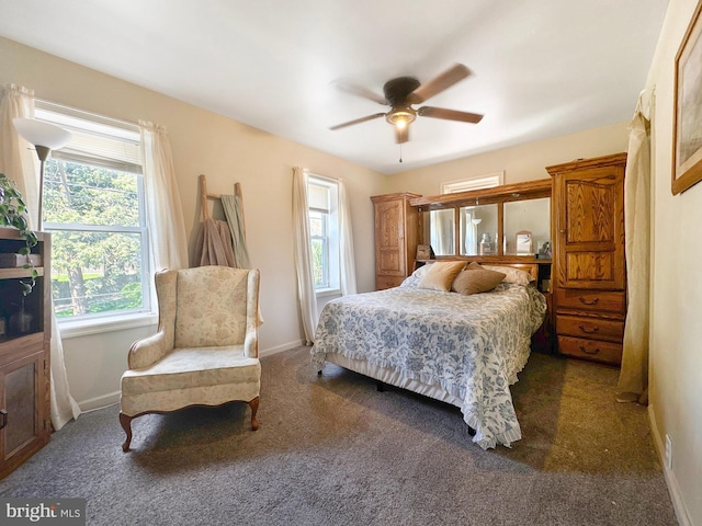 268 N Main St, Red Lion, PA 17356 - carpeted bedroom with baseboards and ceiling fan