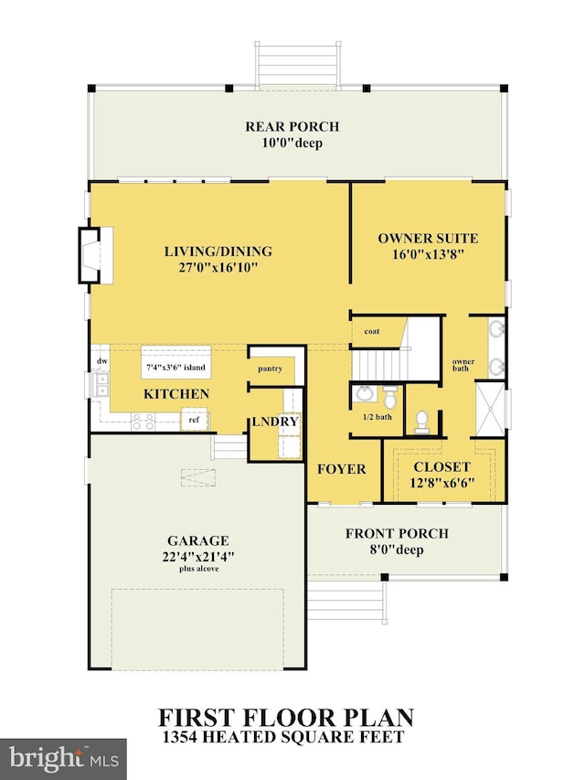 LOT25A1 Bayberry Ln, Chincoteague Island, VA 23336 - view of floor plan / room layout