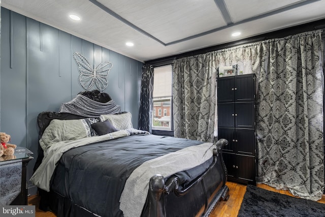 16 N Morley St, Baltimore, MD 21229 - bedroom with wood finished floors and recessed lighting