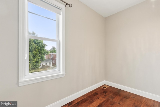 252 N 3rd St, North Wales, PA 19454 - spare room with dark wood-type flooring and baseboards