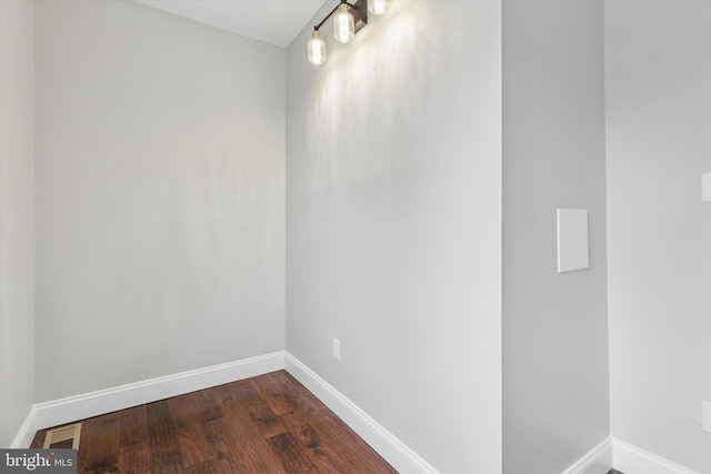 252 N 3rd St, North Wales, PA 19454 - empty room featuring dark wood finished floors and baseboards