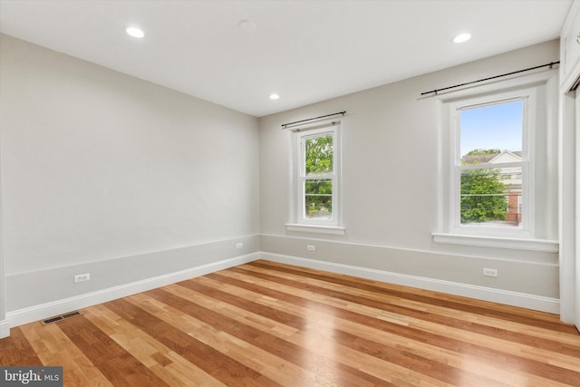 252 N 3rd St, North Wales, PA 19454 - unfurnished room featuring light wood finished floors, healthy amount of natural light, and recessed lighting