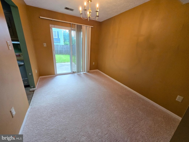 14 Riverside Run Dr, Indian Head, MD 20640 - carpeted empty room featuring a chandelier and baseboards