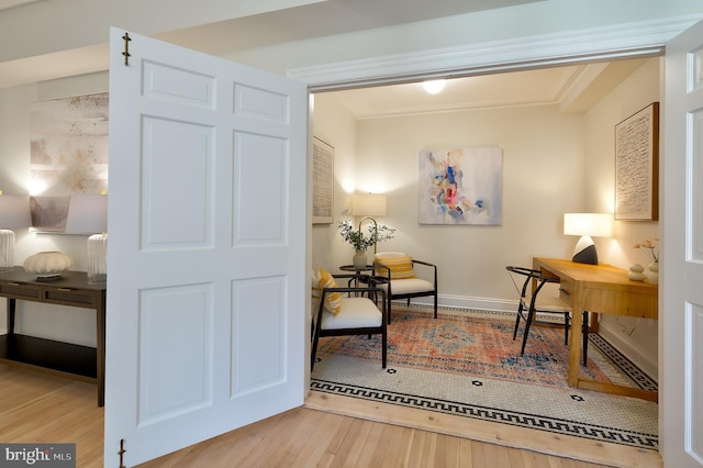 3100 Connecticut Ave NW Unit 434, Washington, DC 20008 - living area featuring hardwood / wood-style flooring and baseboards