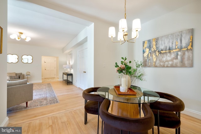 3100 Connecticut Ave NW Unit 434, Washington, DC 20008 - dining area with a chandelier and light wood finished floors
