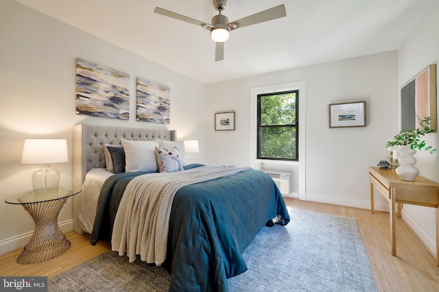3100 Connecticut Ave NW Unit 434, Washington, DC 20008 - bedroom featuring light wood-style floors and ceiling fan