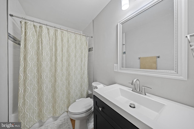 14731 Conway Dr, Manassas, VA 20112 - full bathroom with vanity and shower / bath combo with shower curtain