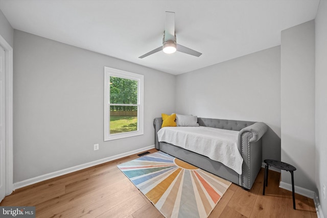 14731 Conway Dr, Manassas, VA 20112 - bedroom featuring wood finished floors and ceiling fan