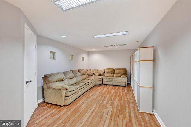 2700 Moores Valley Dr, Baltimore, MD 21209 - living room featuring light wood-style floors and recessed lighting