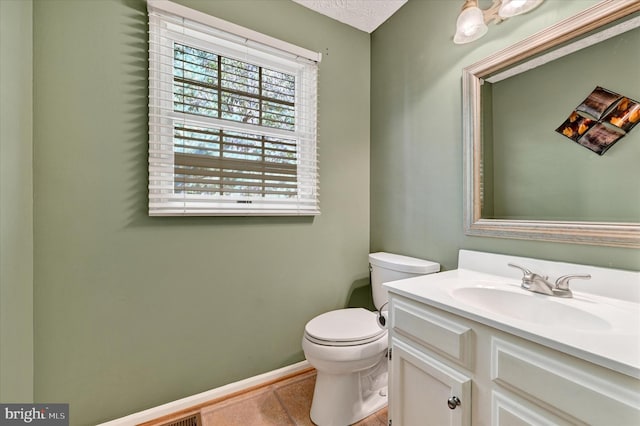 2700 Moores Valley Dr, Baltimore, MD 21209 - half bathroom featuring vanity and tile patterned floors