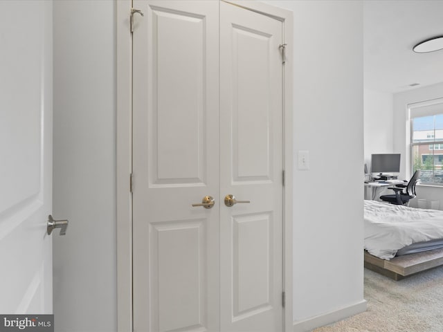 10755 Fairgrounds Dr Unit 223, Fairfax, VA 22030 - corridor with an office area and carpet