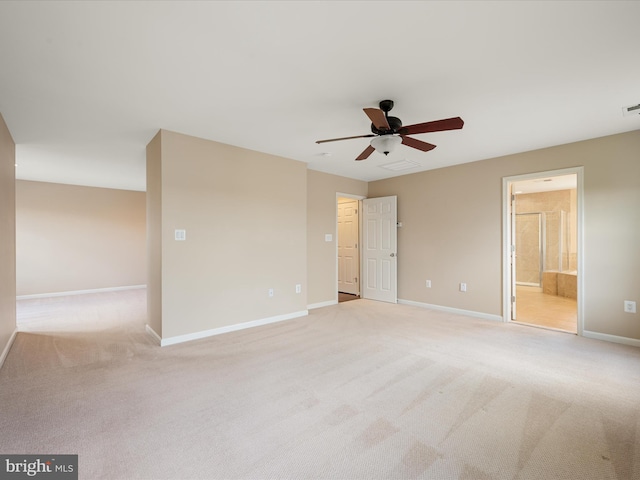 114 Renee Ln, Winchester, VA 22602 - unfurnished bedroom featuring light carpet, ensuite bathroom, and a ceiling fan