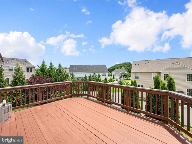 114 Renee Ln, Winchester, VA 22602 - wooden deck with a residential view