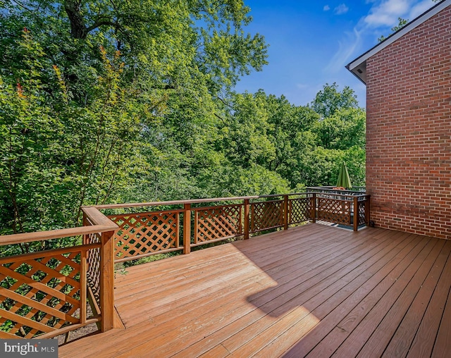 6128 Buckingham Manor Dr, Baltimore, MD 21210 - view of wooden terrace