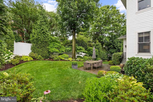 2407 N Nelson St, Arlington, VA 22207 - view of yard featuring a patio and view of scattered trees