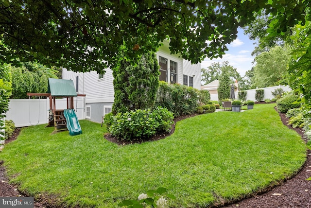 2407 N Nelson St, Arlington, VA 22207 - fenced backyard with a playground