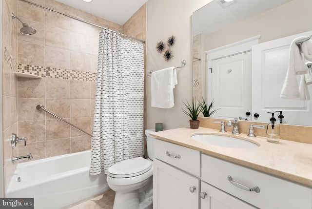 2407 N Nelson St, Arlington, VA 22207 - bathroom featuring vanity and shower / bath combo with shower curtain