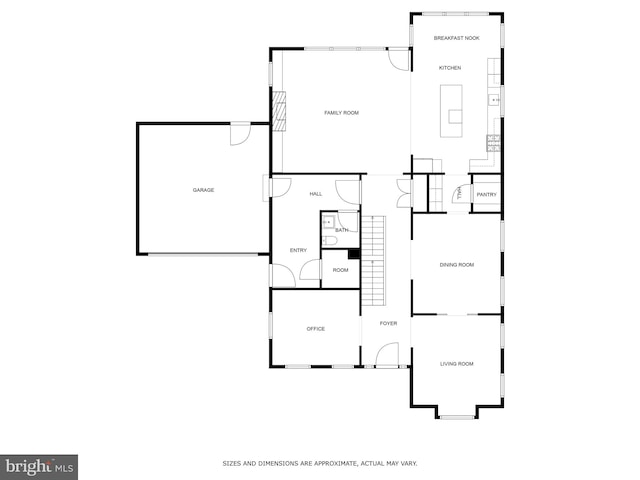 2407 N Nelson St, Arlington, VA 22207 - view of floor plan / room layout