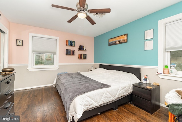 30 Bunker Ln, Etters, PA 17319 - bedroom with wood finished floors and ceiling fan