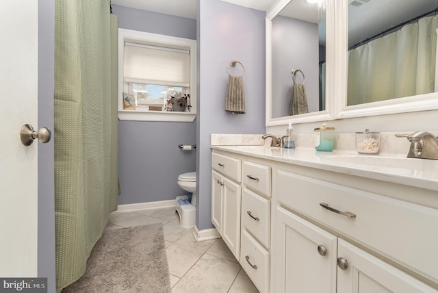 30 Bunker Ln, Etters, PA 17319 - bathroom with double vanity and tile patterned flooring