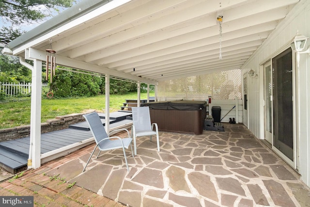 30 Bunker Ln, Etters, PA 17319 - view of patio featuring a hot tub