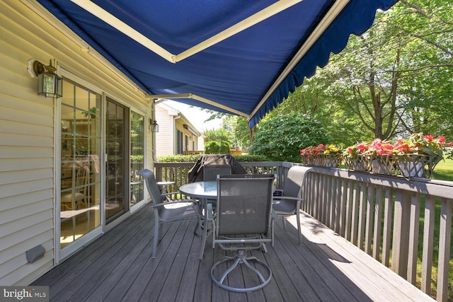 57 Harwood Rd, Monroe Township, NJ 08831 - wooden deck featuring outdoor dining area