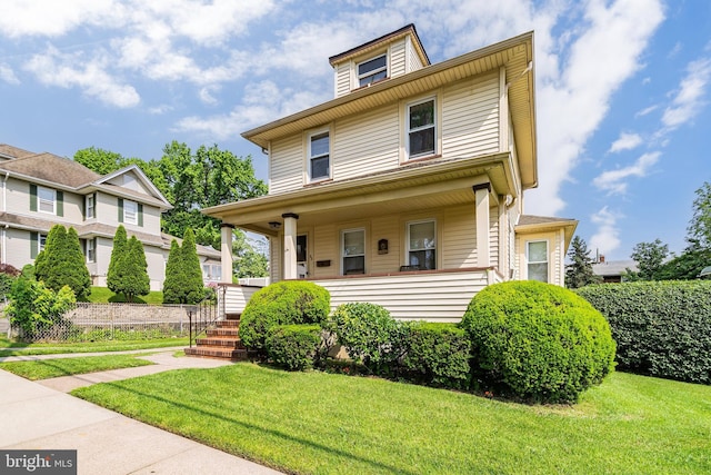 53 Ackerman Ave, Saddle Brook, NJ 07663 - traditional style home featuring covered porch and a front yard