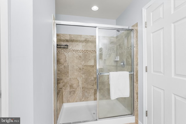 9 Fila Way, Sparks Glencoe, MD 21152 - bathroom featuring a stall shower and recessed lighting