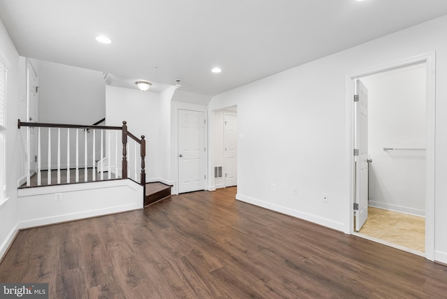 9 Fila Way, Sparks Glencoe, MD 21152 - empty room with wood finished floors, recessed lighting, and stairs