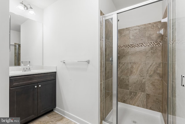 9 Fila Way, Sparks Glencoe, MD 21152 - bathroom with a shower stall and vanity