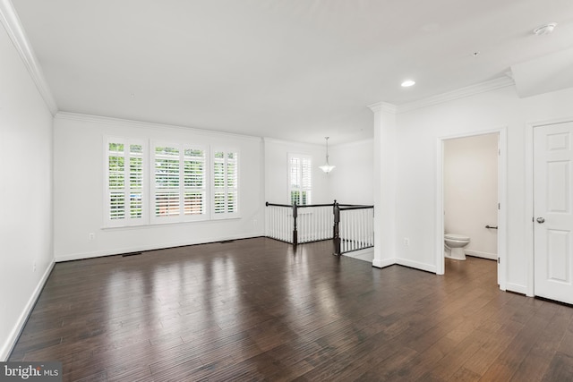 9 Fila Way, Sparks Glencoe, MD 21152 - unfurnished room with ornamental molding, dark wood-style floors, and recessed lighting
