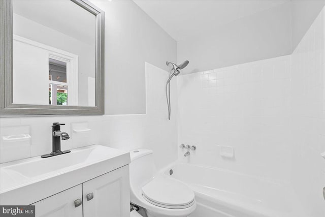 12329 La Plata St, Silver Spring, MD 20904 - full bath featuring vanity, tile walls, and  shower combination