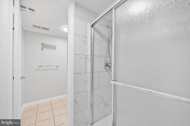 12329 La Plata St, Silver Spring, MD 20904 - full bathroom with a shower stall and tile patterned flooring