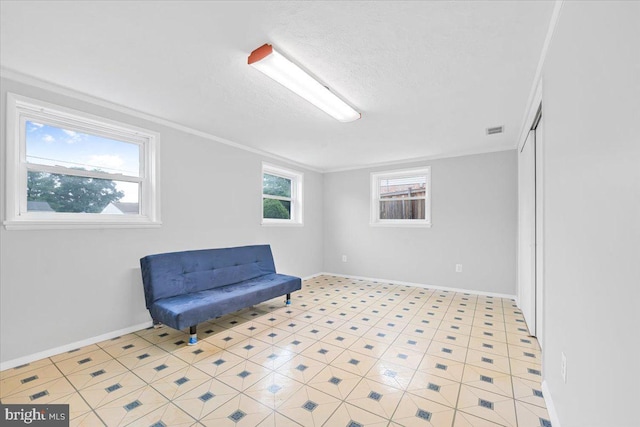 12329 La Plata St, Silver Spring, MD 20904 - sitting room with baseboards and crown molding