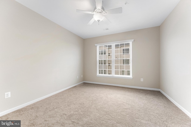 7315 Brookview Rd Unit 306, Elkridge, MD 21075 - spare room with carpet and ceiling fan