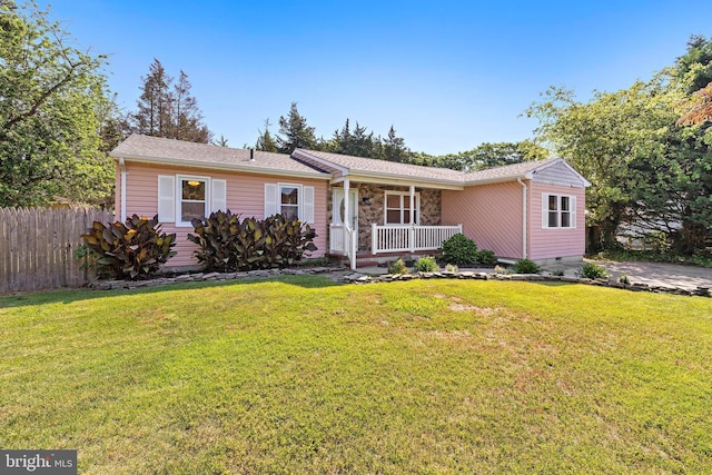 43 Walnut St, Little Egg Harbor Twp, NJ 08087 - ranch-style house with covered porch and crawl space