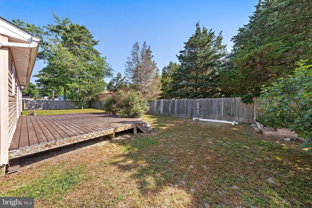 43 Walnut St, Little Egg Harbor Twp, NJ 08087 - fenced backyard with a deck