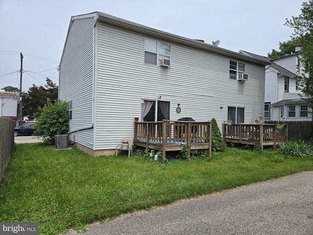 1106 E Pleasant Ave, Glenside, PA 19038 - back of house with a wooden deck