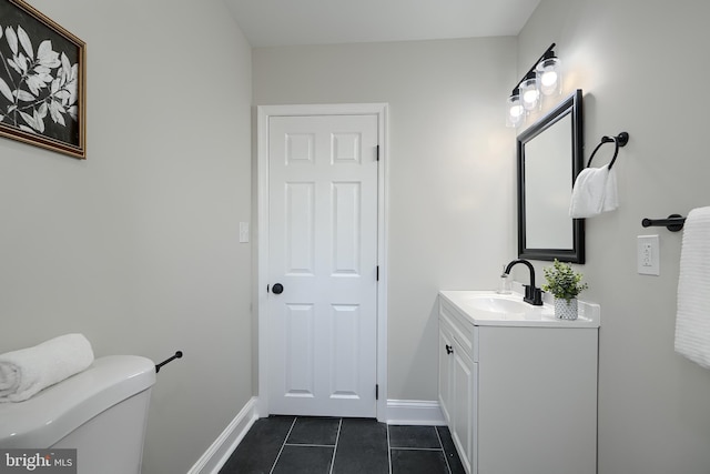 3027 Seamon Ave, Baltimore, MD 21225 - bathroom featuring vanity and tile patterned flooring